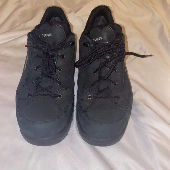 LOWA Lowa RENEGADE‎ GTX LO Black Leather Hiking Shoes Mens Size US 11 Gore-Tex - Picture 12 of 12
